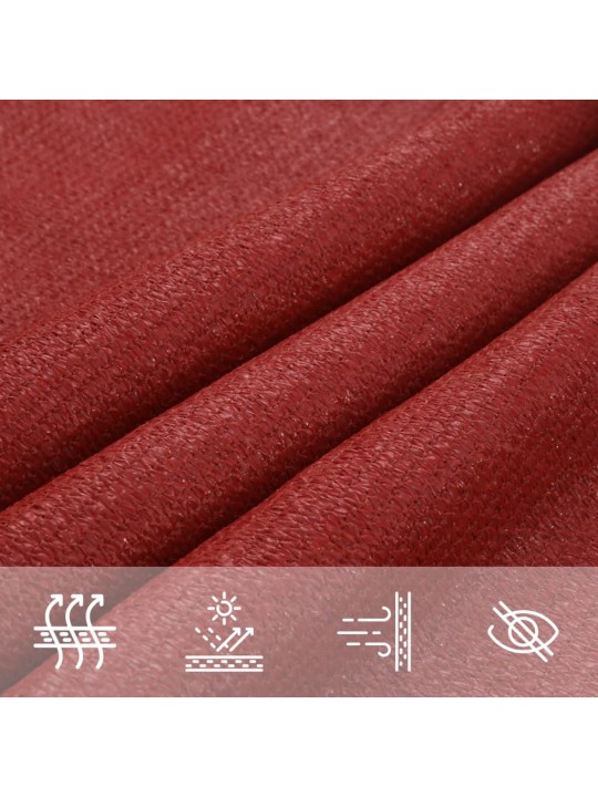 Saulessargs, 160 g/m², sarkans, 3x6 m, hdpe