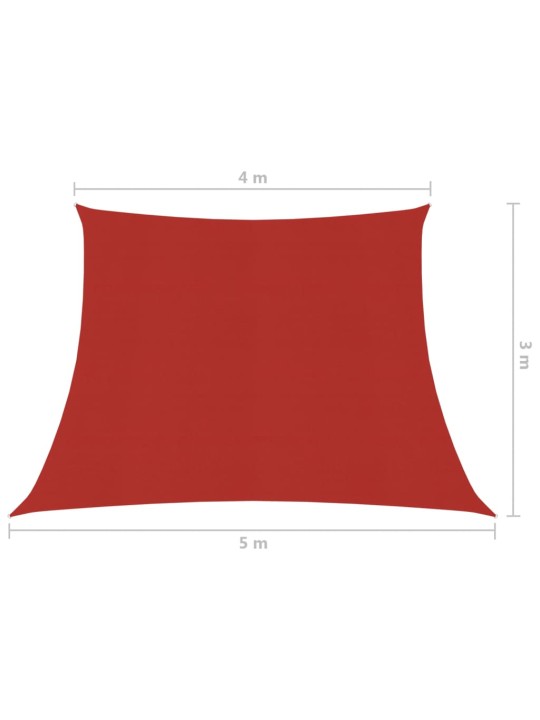 Saulessargs, 160 g/m², sarkans, 4/5x3 m, hdpe
