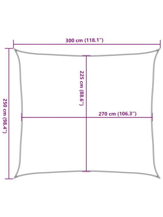 Saulessargs, 160 g/m², oranžs, 2,5x3 m, hdpe