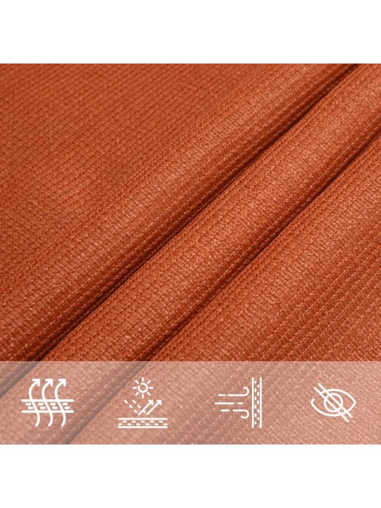 Saulessargs, 160 g/m², taisnstūra, oranžs, 4x5 m, hdpe