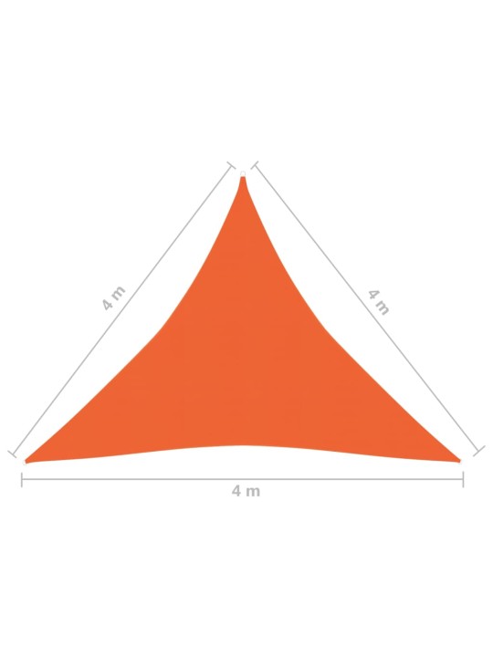 Saulessargs, 160 g/m², oranžs, 4x4x4 m, hdpe