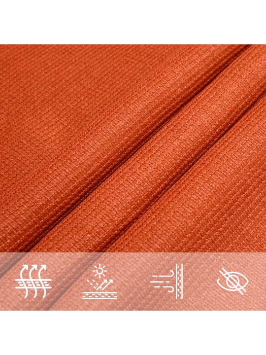 Saulessargs, 160 g/m², oranžs, 4x4x5,8 m, hdpe