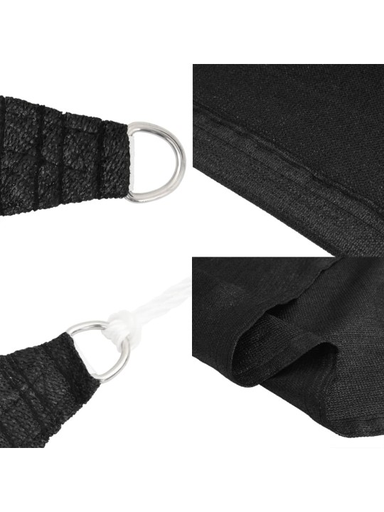 Saulessargs, 160 g/m², taisnstūra, melns, 6x8 m, hdpe