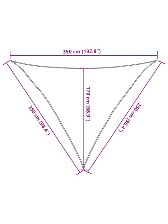Saulessargs, 160 g/m², melns, 2,5x2,5x3,5 m, hdpe