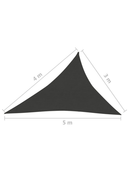 Saulessargs, 160 g/m², melns, 3x4x5 m, hdpe