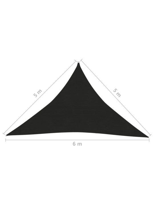 Saulessargs, 160 g/m², melns, 5x5x6 m, hdpe