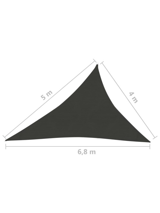 Saulessargs, 160 g/m², melns, 4x5x6,8 m, hdpe