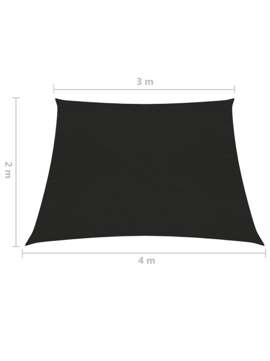 Saulessargs, 160 g/m², melns, 3/4x2 m, hdpe