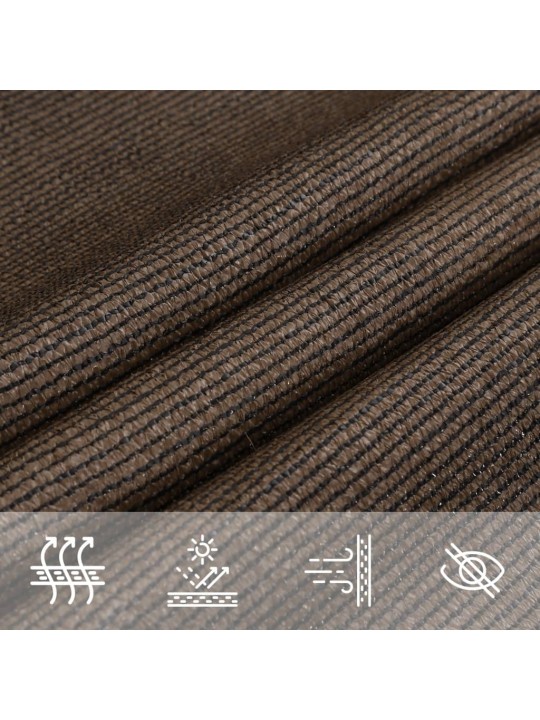 Saulessargs, 160 g/m², brūns, 2x3,5 m, hdpe