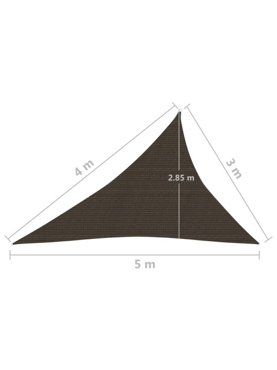 Saulessargs, 160 g/m², brūns, 3x4x5 m, hdpe