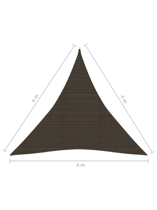 Saulessargs, 160 g/m², brūns, 4x4x4 m, hdpe