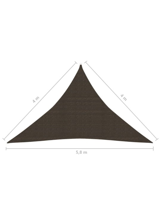 Saulessargs, 160 g/m², brūns, 4x4x5,8 m, hdpe