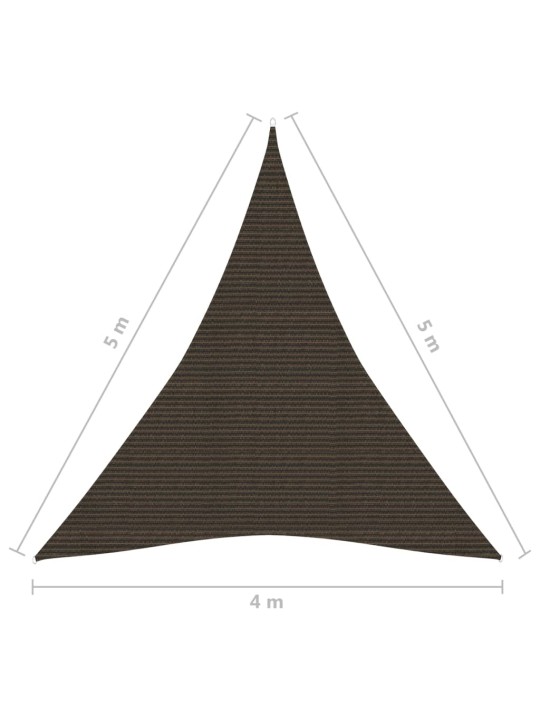 Saulessargs, 160 g/m², brūns, 4x5x5 m, hdpe