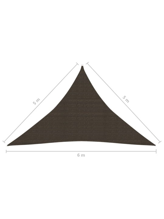 Saulessargs, 160 g/m², brūns, 5x5x6 m, hdpe