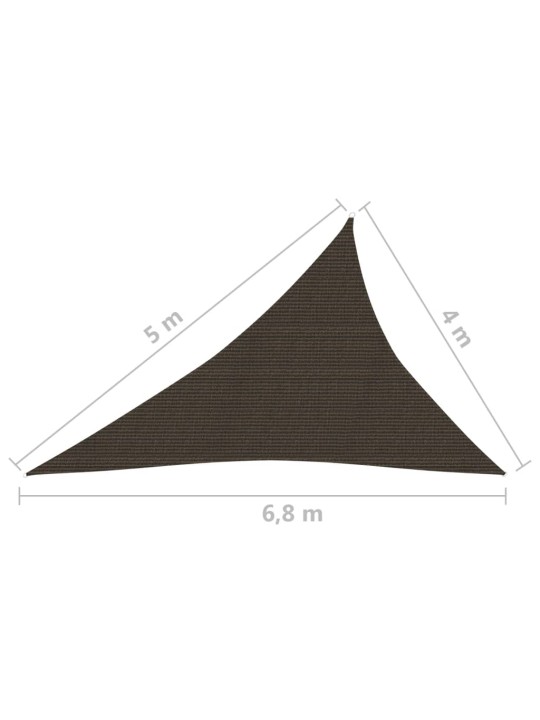 Saulessargs, 160 g/m², brūns, 4x5x6,8 m, hdpe