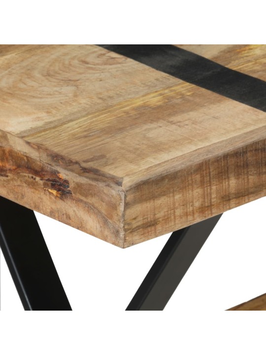 Virtuves galds, 120x60x76 cm, neapstrādāts mango koks