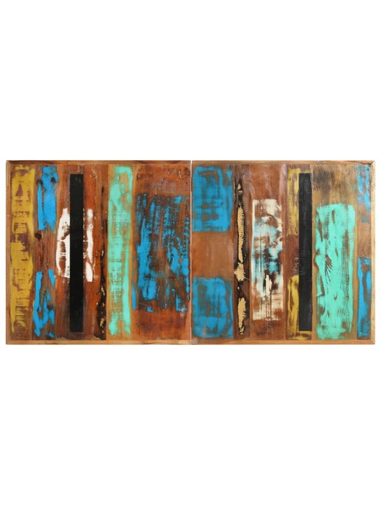 Virtuves galds, 140x70x76 cm, pārstrādāts masīvkoks