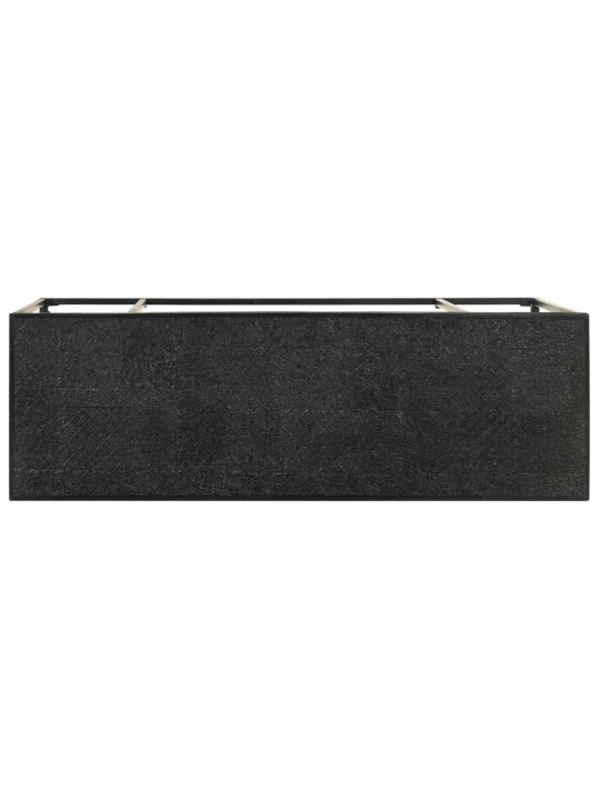 Konsoles galds, melns, 110x35x76 cm, akācijas un mango koks