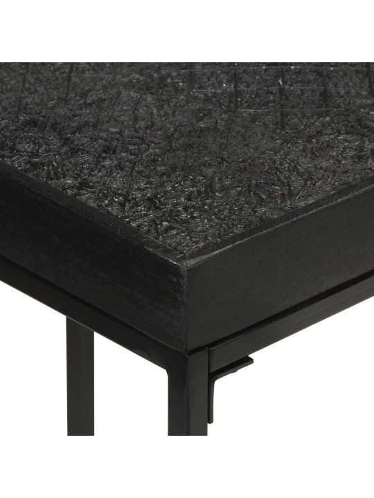 Konsoles galds, melns, 110x35x76 cm, akācijas un mango koks