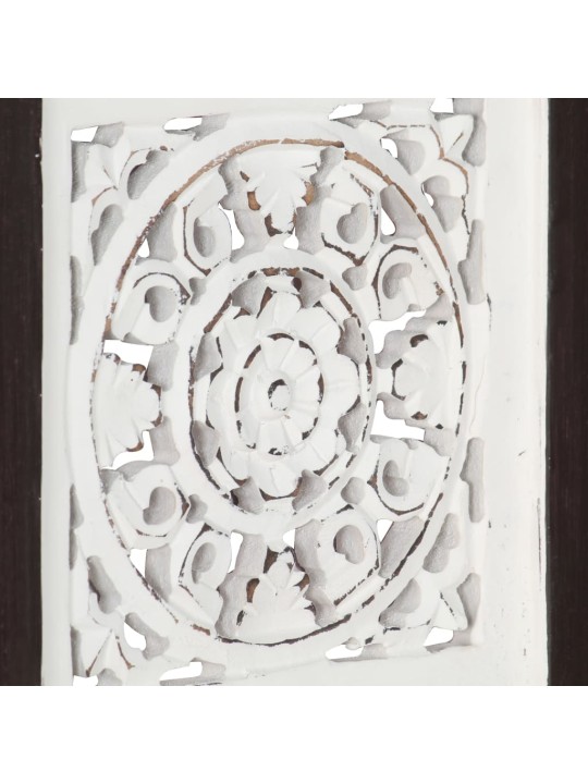 Sienas panelis, grebts ar rokām, mdf, 40x40x1,5 cm, brūni balts