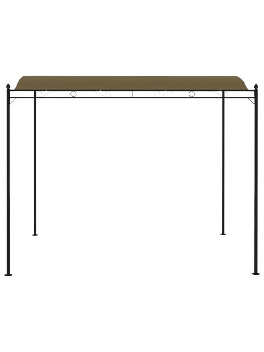 Dārza nojume, 3x2,4 m, pelēkbrūna, 180 g/m²