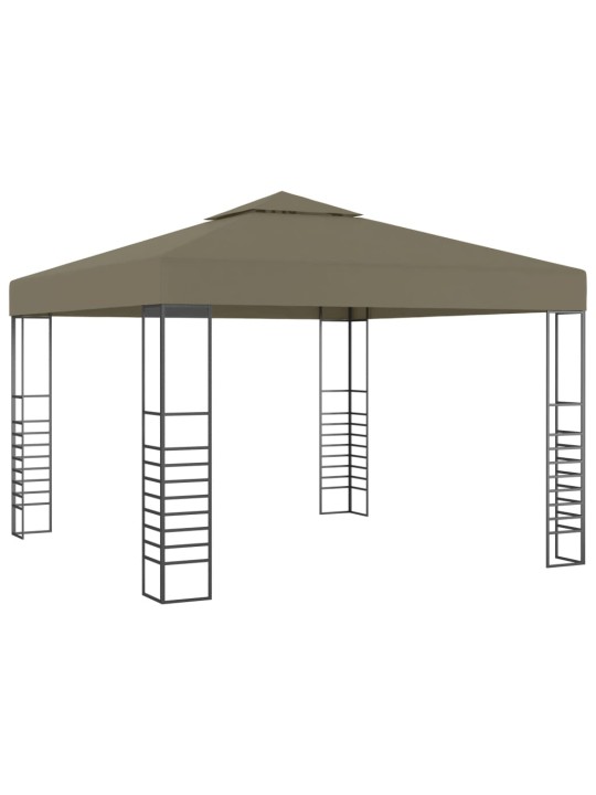 Dārza nojume, 3x3 m, pelēkbrūna, 180 g/m²