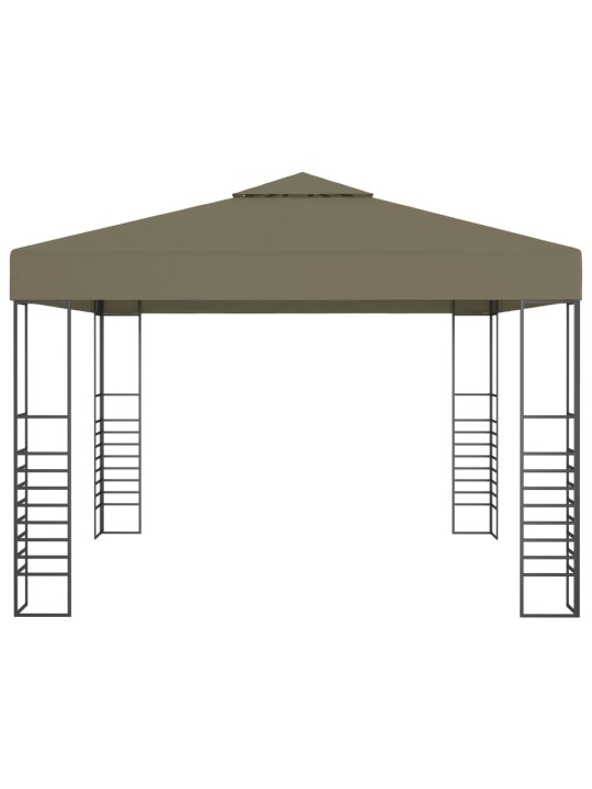 Dārza nojume, 3x3 m, pelēkbrūna, 180 g/m²