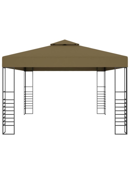 Dārza nojume, 3x4 m, pelēkbrūna, 180 g/m²
