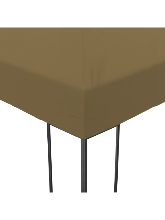 Dārza nojume, 6x3x2,7 m, pelēkbrūna, 180 g/m²