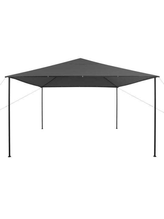 Dārza nojume, 4x4x3 m, antracītpelēka, 180 g/m²