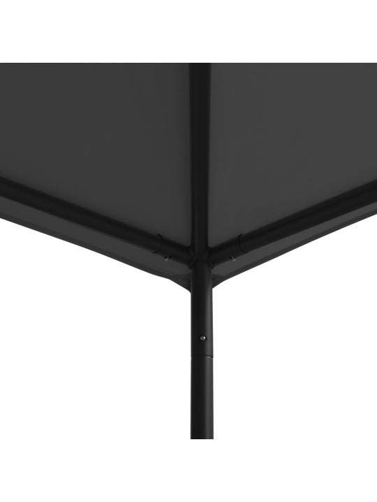 Dārza nojume, 4x4x3 m, antracītpelēka, 180 g/m²