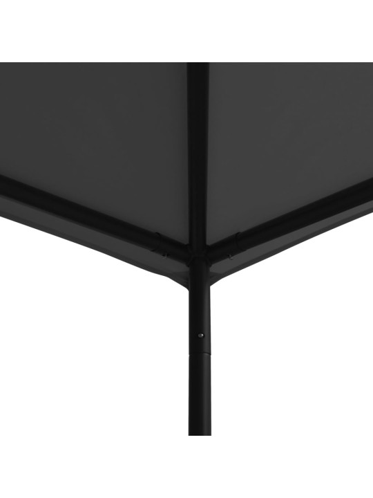 Dārza nojume, 3x3 m, antracītpelēka, audums, tērauds, 180 g/m²