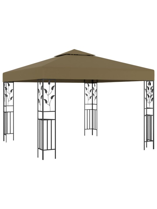 Dārza nojume, 3x3 m, pelēkbrūna, 180 g/m²