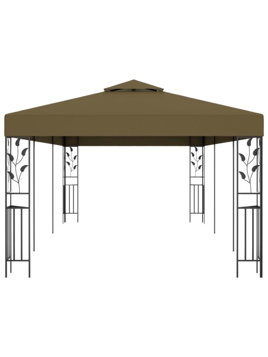 Dārza nojume, 6x3 m, pelēkbrūna, 180 g/m²