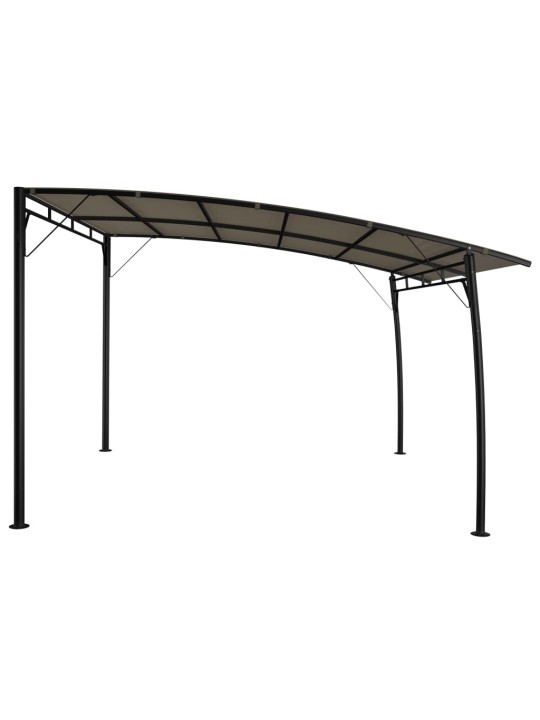 Dārza nojume, 3x3x2,55 m, pelēkbrūna