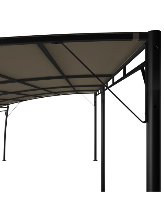 Dārza nojume, 6x3x2,55 m, pelēkbrūna
