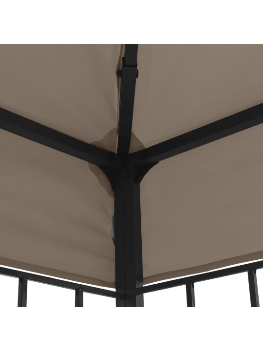 Dārza nojume, 4x3 m, pelēkbrūna