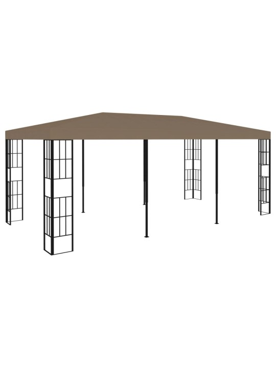 Dārza nojume, 6x3 m, pelēkbrūna