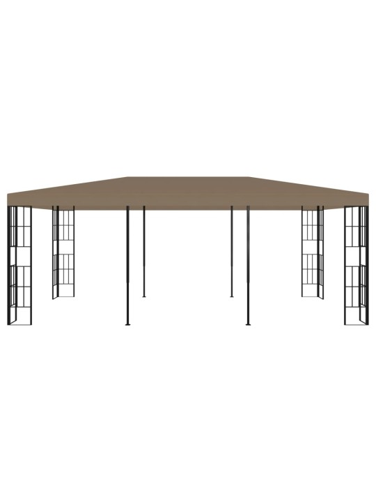 Dārza nojume, 6x3 m, pelēkbrūna