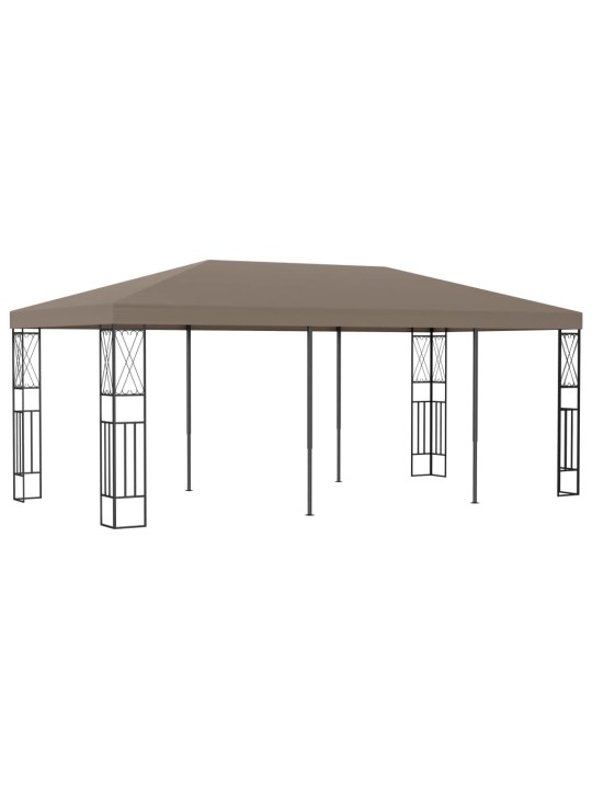 Dārza nojume, 6x3 m, pelēkbrūns audums