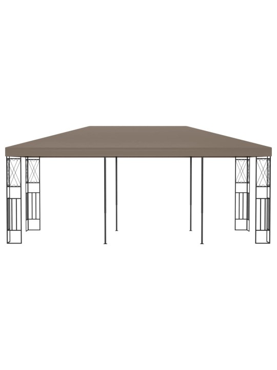 Dārza nojume, 6x3 m, pelēkbrūns audums