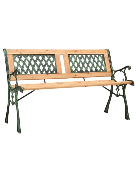Dārza sols, 122 cm, čuguns un egles masīvkoks