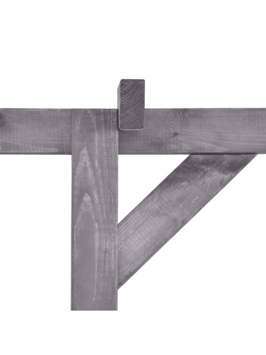 Dārza pergola, pelēka, 200x40x205 cm, impregnēts priedes koks
