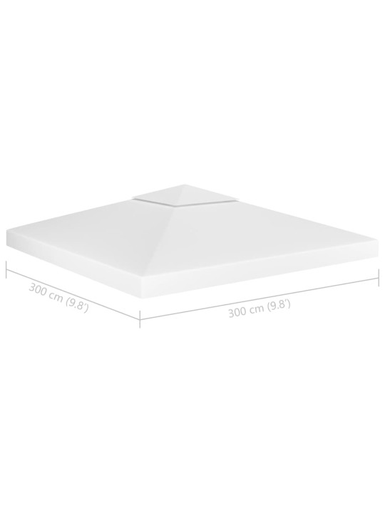 Nojumes jumta pārsegs, divdaļīgs, 310 g/m², 3x3 m, balts