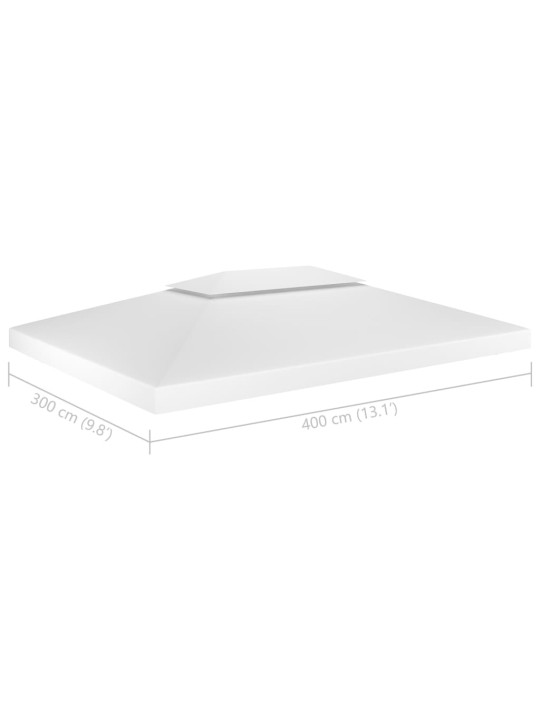 Nojumes jumta pārsegs, divdaļīgs, 310 g/m², 4x3 m, balts