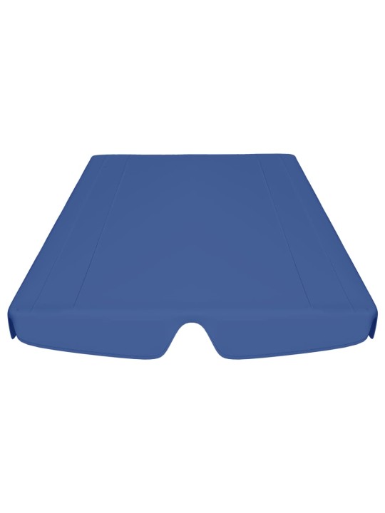 Dārza šūpoļu rezerves jumtiņš, zils, 150/130x105/70 cm