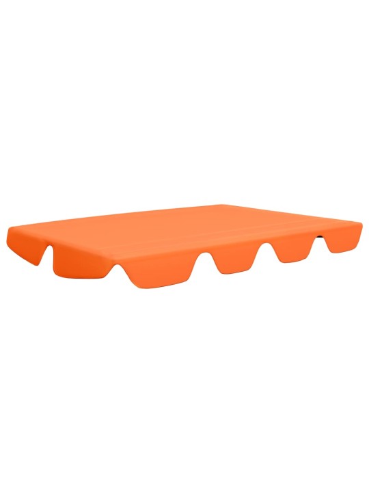 Dārza šūpoļu rezerves jumtiņš, oranžs, 150/130x105/70 cm
