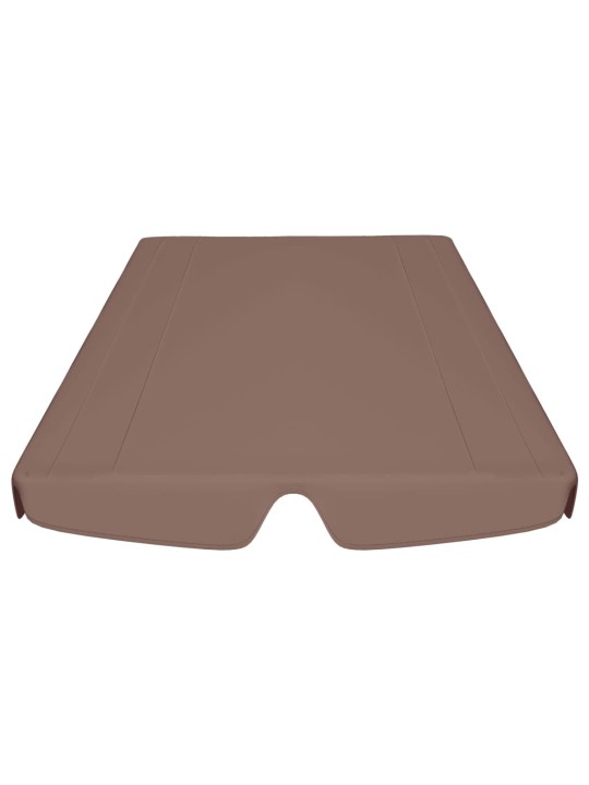 Dārza šūpoļu rezerves jumtiņš, brūns, 150/130x105/70 cm