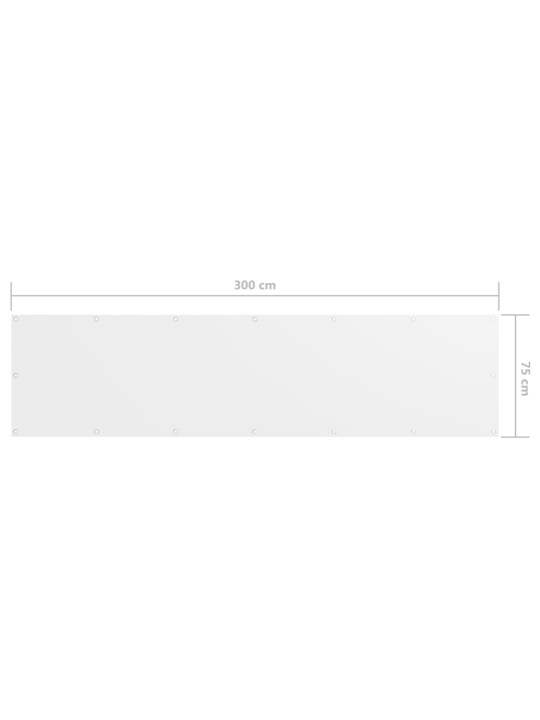 Balkona aizslietnis, 75x300 cm, antracītpelēks audums