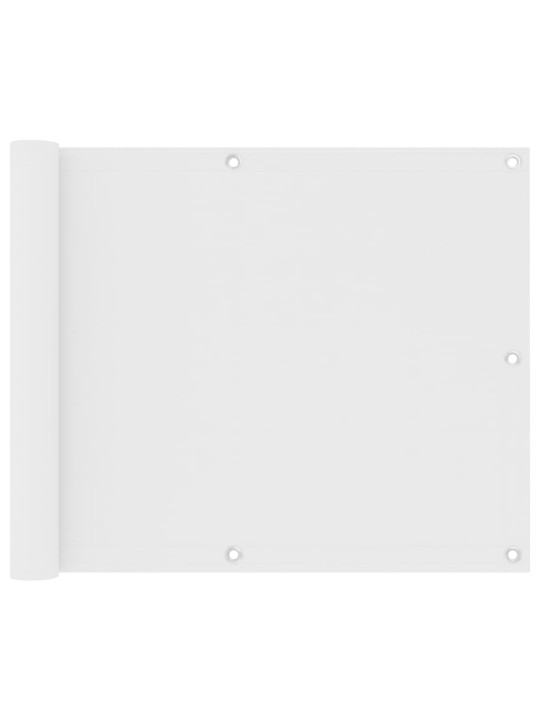 Balkona aizslietnis, 75x400 cm, balts audums